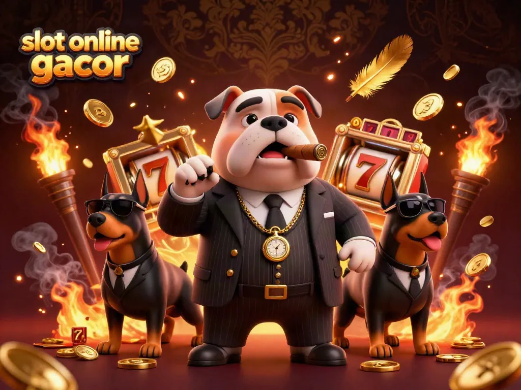 Experience thrilling casino excitement with slot online gacor characters amidst vibrant symbols and energy.