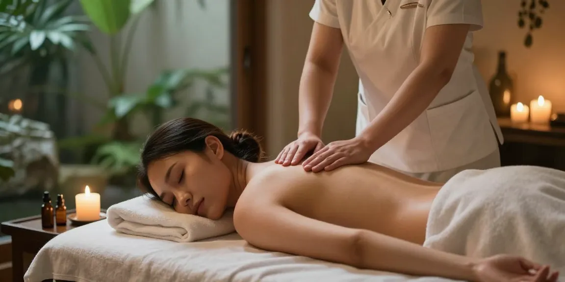Swedish massage session highlighting relaxation and wellness in a tranquil spa.