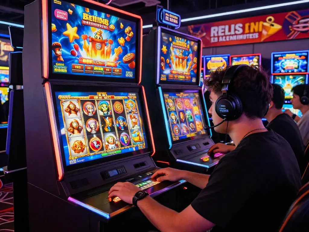Intense player experience on a slot resmi platform showcasing vibrant game themes and user-friendly interface.
