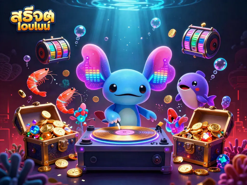 Engage with exciting สล็อตออนไลน์ experiences through vibrant underwater scenes featuring casino elements.