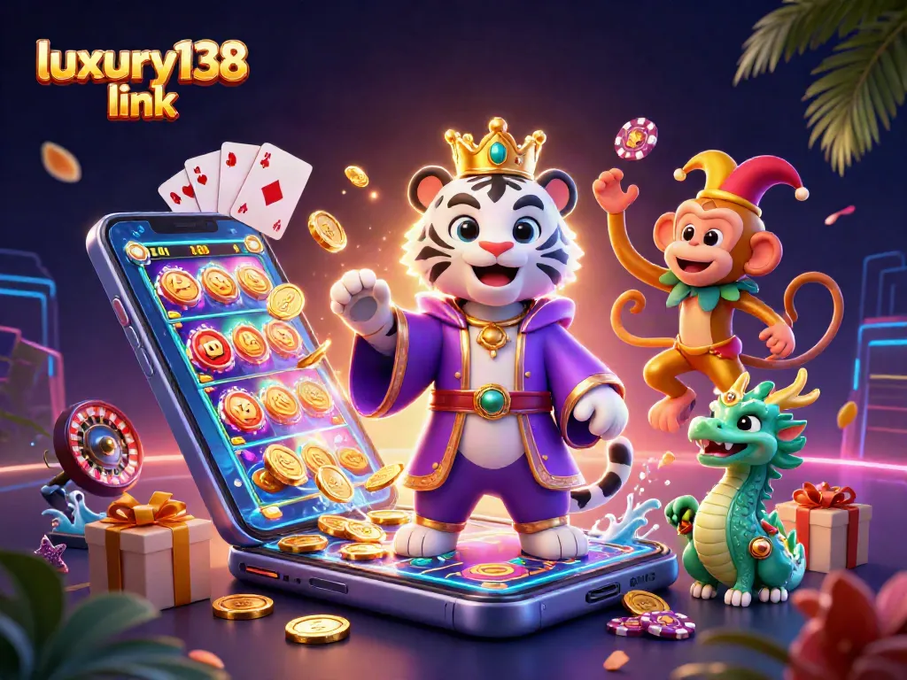 Mengguncang poker chip, sambut kemewahan dengan luxury138 link dalam suasana permainan kasino yang berwarna-warni.