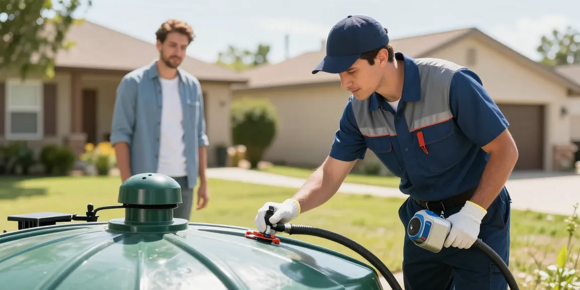 Expert septic cleaning by a trusted local professional in a well-maintained neighborhood.