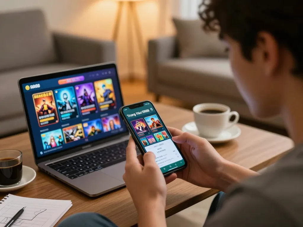 Engaging mobile gaming experience on Trang Chủ RR88 app, highlighting excitement and strategic gameplay.