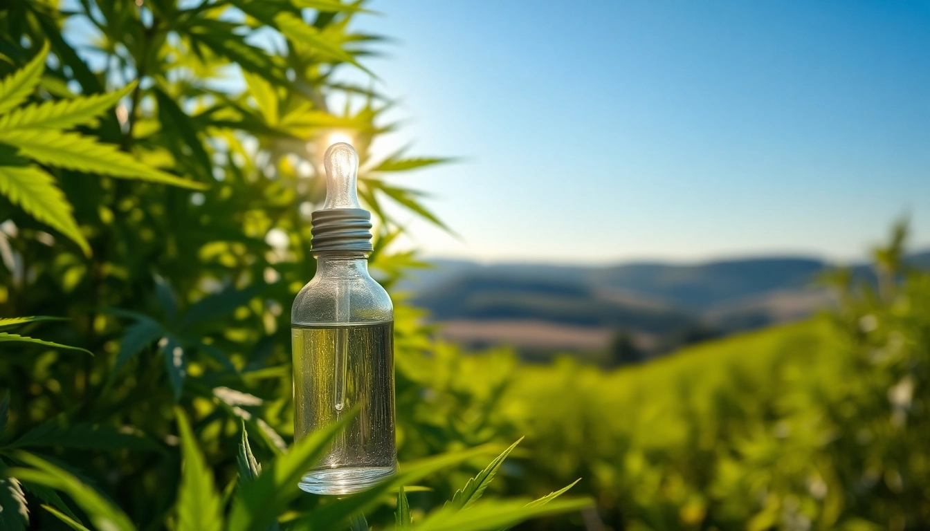 Enjoying the calming benefits of CBD Oil in a natural setting with vibrant hemp plants.