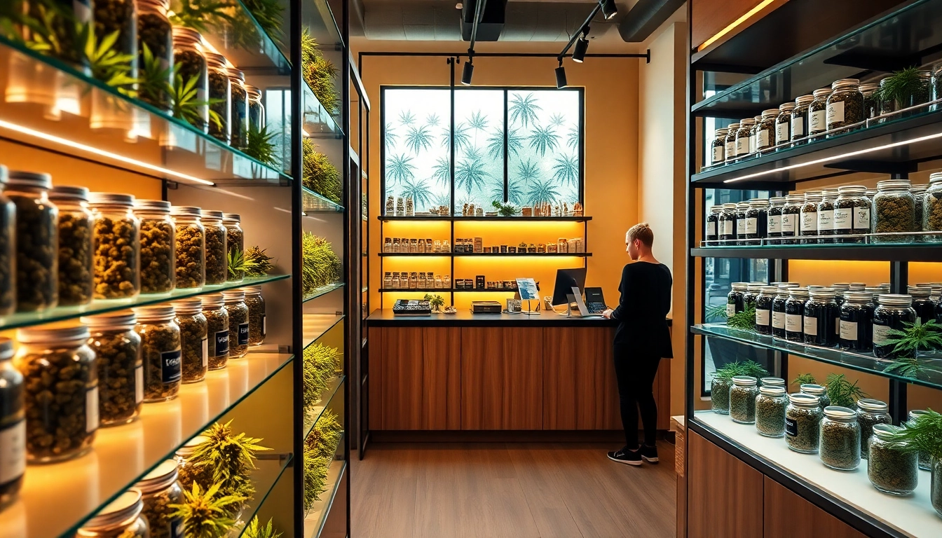 Explore the vibrant offerings of Weed Store with friendly staff and organized displays.