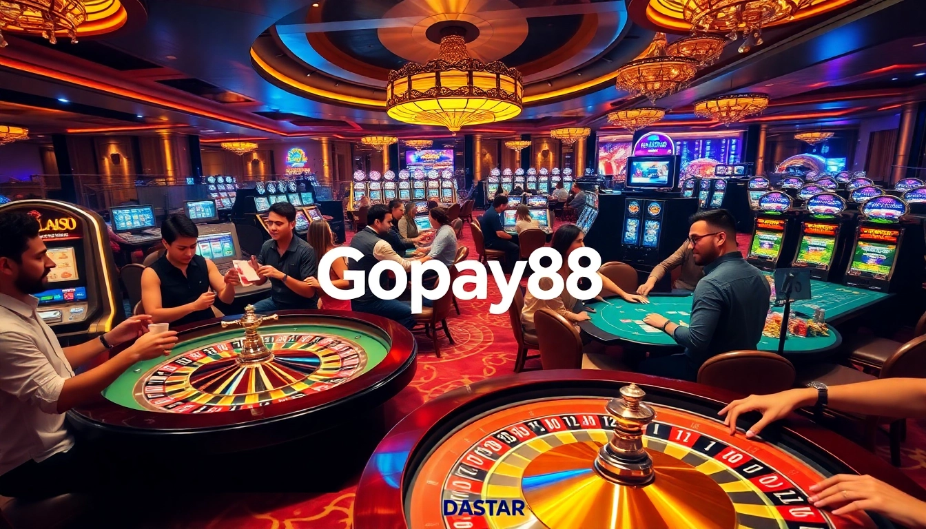 Experience the thrill of Gopay88 Daftar with vibrant casino games and enthusiastic players.