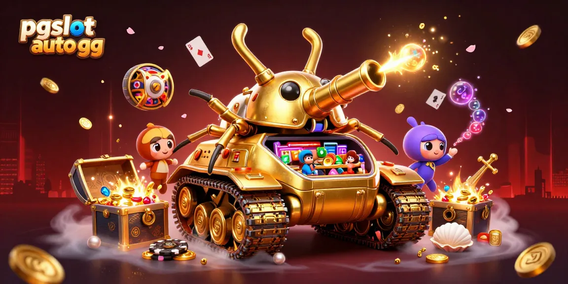 Experience the vibrant pgslot auto gg scene with golden beetle tank revealing a mini casino!